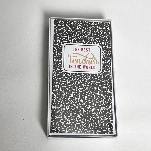 The Best Teacher in the World Notecard Envelopes Set of 8 - Picture 1 of 11
